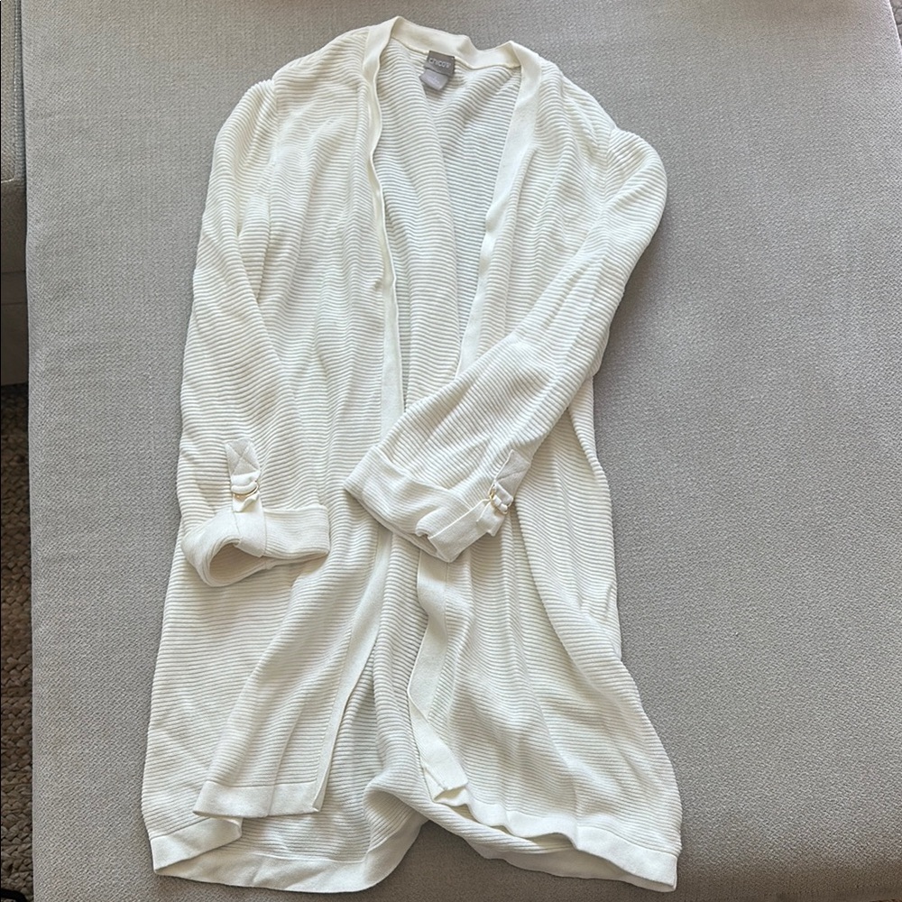 Chicos White Cardigan